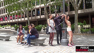 Bdsm Public Babe Humiliated Outdoor By Master And Domin