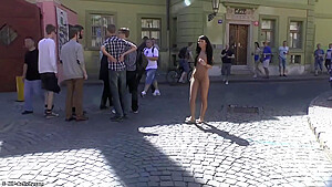 Gina Devine In Gina Nude In Prague – Hot Public Nudity