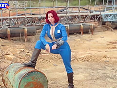 Fallout Cosplay – Redhead Dweller Of Shelter 33 Rough Fucks With Stranger Till Facial